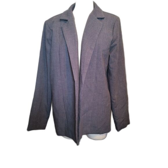 Pretty Little Things Oversized Dad Blazer Charcoal Gray - Picture 2 of 6